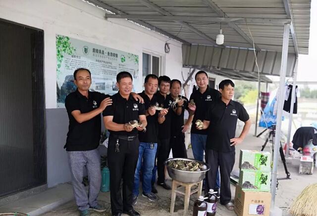 協(xié)創(chuàng  )水產(chǎn)專(zhuān)業(yè)合作社采用EM原液養殖生態(tài)螃蟹